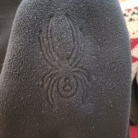Spyder Black Thick Fleece Hooded Zipped Jacket M - Picture 10 of 10